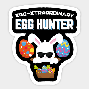 Egg-Xtraordinary Egg Hunter Funny Easter Sticker